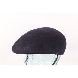 Vtg 90s Broner Ascot Wool Newsboy Cabbie Hat Cap Blue Large USA Peaky Blinders